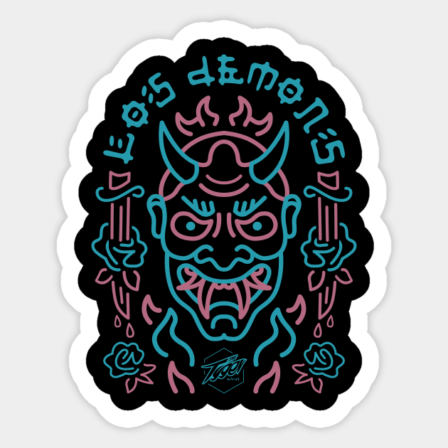 LOS DEMONS Sticker by thetyger